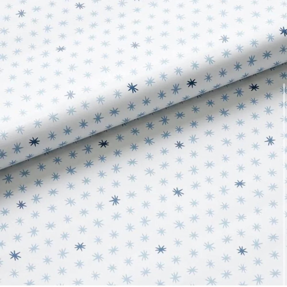 New! Custom Made Ditsy Stars Blue Wallpaper Roll, Covers 52-60 sq. ft.